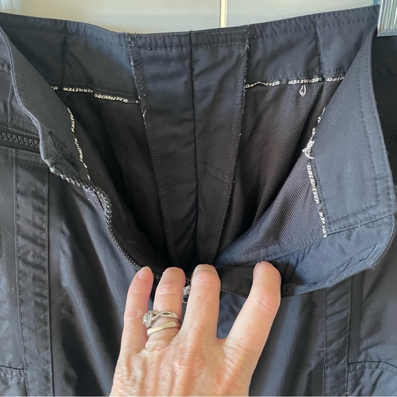 Obermeyer Adjustable Waist Black Zip Pockets Ski Pants Size 8 - Picture 3 of 10